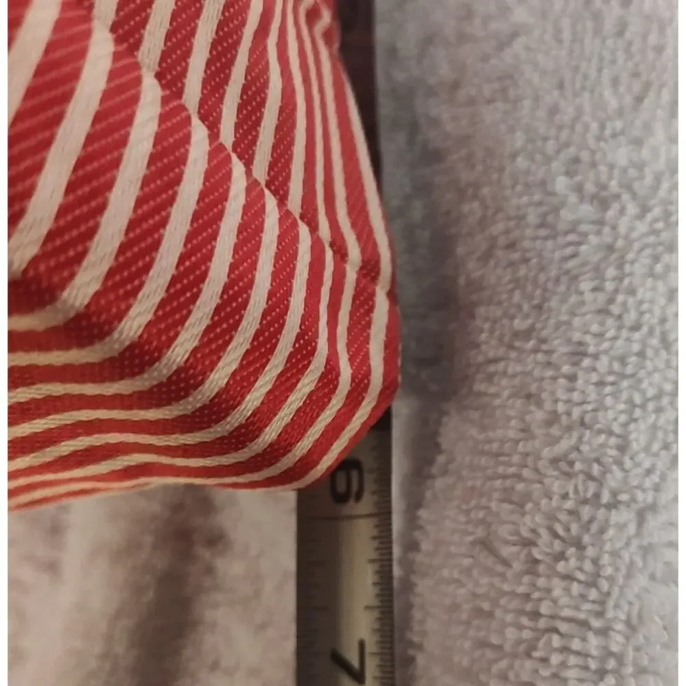 Hello Kitty Chef Lunch Tote Bag Red White Striped Zip Top Kawaii Cute - New